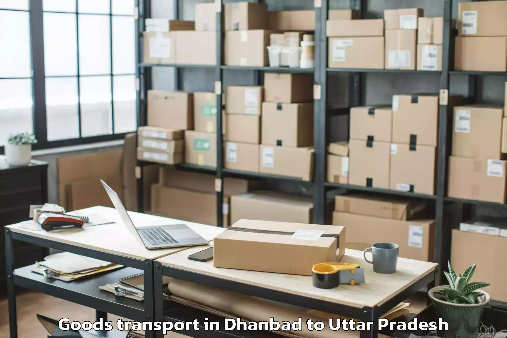 Hassle-Free Dhanbad to Tdi Mall Agra Goods Transport